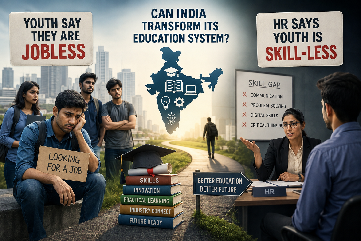 Youth Say They Are Jobless, HR Says Youth Is Skill-Less: Can India Transform Its Education System